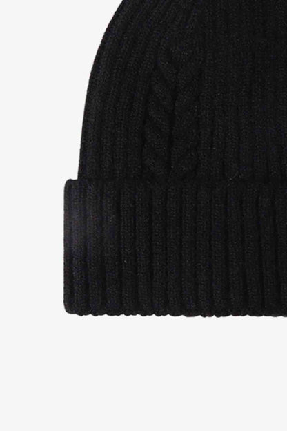 Cable-Knit Cuff Beanie - Premium  -  Follower Of Faith Apparel Beanie, Beanie with design, best seller, Cable-knit beanie, new, new arrival, new arrivals, Popular beanie, Ribbed beanie, Ship From Overseas, WS Shop our Christian T-Shirts & Apparel