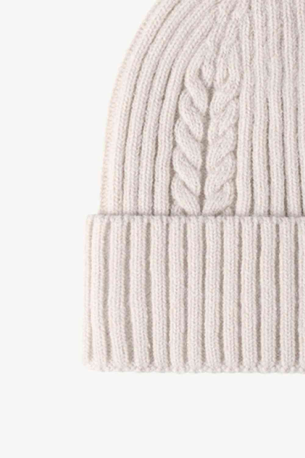 Cable-Knit Cuff Beanie - Premium  -  Follower Of Faith Apparel Beanie, Beanie with design, best seller, Cable-knit beanie, new, new arrival, new arrivals, Popular beanie, Ribbed beanie, Ship From Overseas, WS Shop our Christian T-Shirts & Apparel