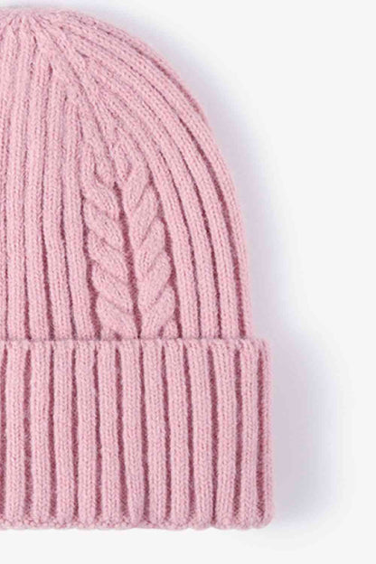 Cable-Knit Cuff Beanie - Premium  -  Follower Of Faith Apparel Beanie, Beanie with design, best seller, Cable-knit beanie, new, new arrival, new arrivals, Popular beanie, Ribbed beanie, Ship From Overseas, WS Shop our Christian T-Shirts & Apparel