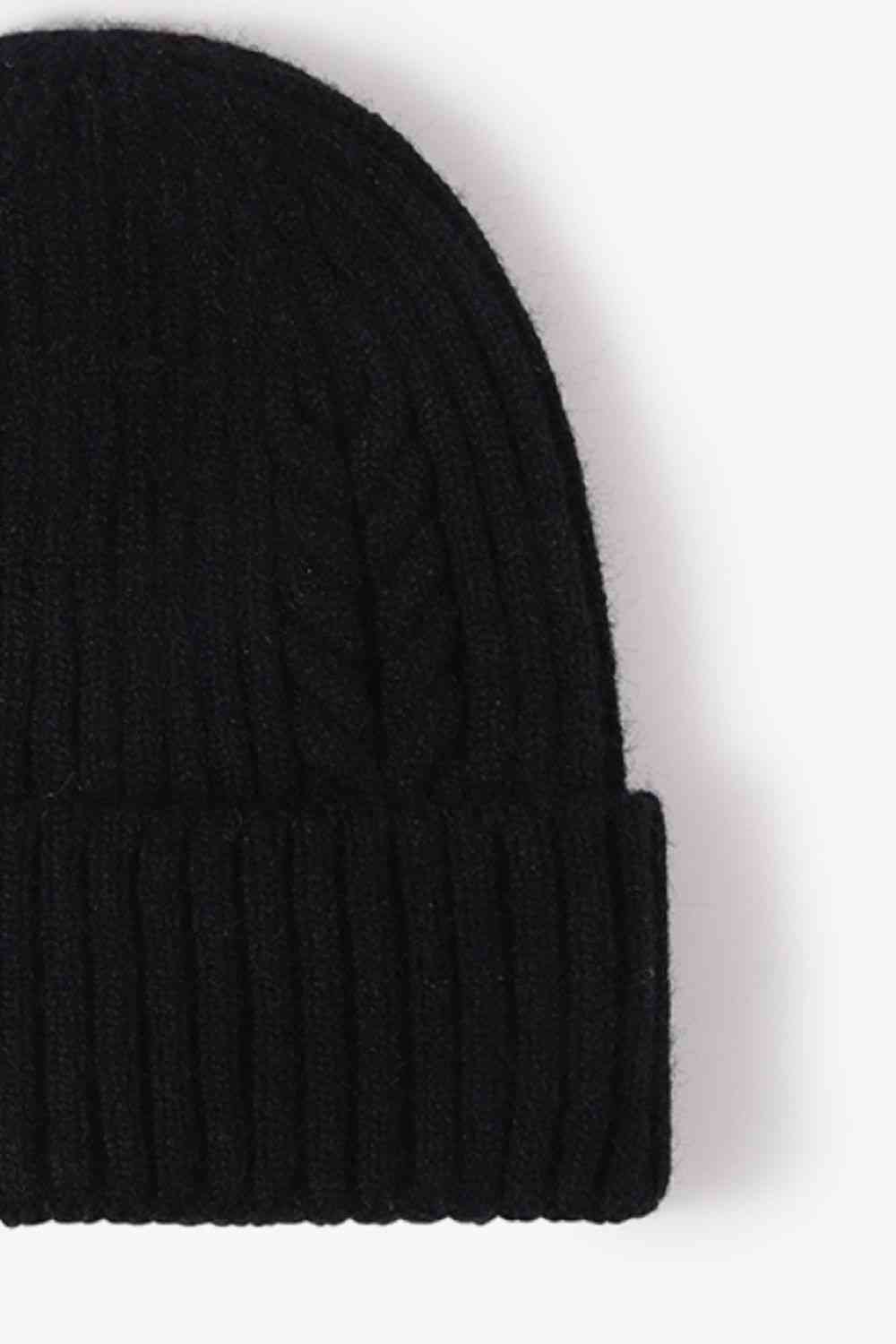 Cable-Knit Cuff Beanie - Premium  -  Follower Of Faith Apparel Beanie, Beanie with design, best seller, Cable-knit beanie, new, new arrival, new arrivals, Popular beanie, Ribbed beanie, Ship From Overseas, WS Shop our Christian T-Shirts & Apparel