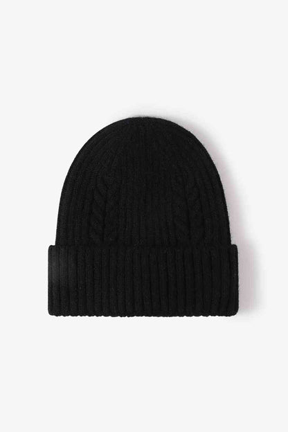 Cable-Knit Cuff Beanie - Premium  -  Follower Of Faith Apparel Beanie, Beanie with design, best seller, Cable-knit beanie, new, new arrival, new arrivals, Popular beanie, Ribbed beanie, Ship From Overseas, WS Shop our Christian T-Shirts & Apparel