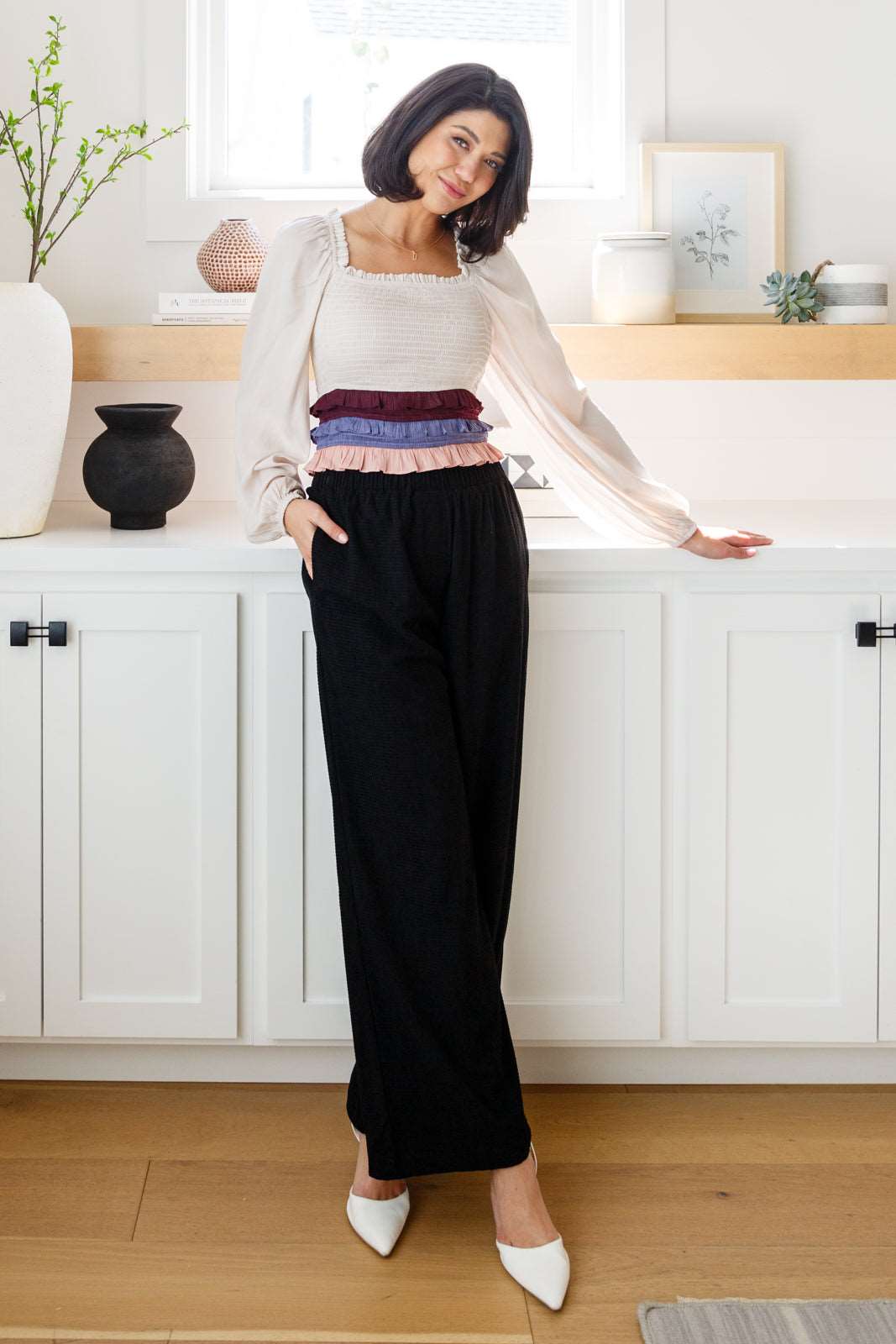 Come Rain or Shine Wide Leg Pants - Premium Womens -  Follower Of Faith Apparel 10-5-2023, 1XL, 2XL, 3XL, ASF11-3-2023, Ave Marketplace, Bottoms, GeeGee, H12-29-23, Indoor, Jordan, Large, Lifestyle, Medium, Pants, Sabrina, Smalll Shop our Christian T-Shirts & Apparel