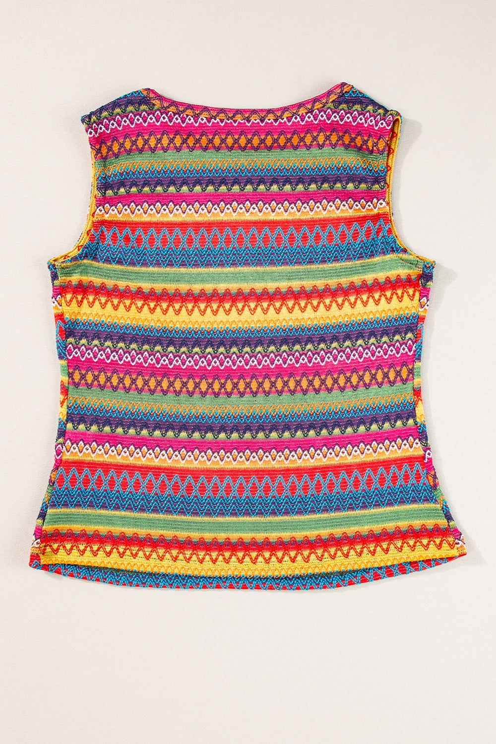 Contrast Multicolored Ladies Tank Top - Premium Ladies Tank Top -  Follower Of Faith Apparel Contrast tank top, Crochet tank top, Ladies summer tank tops, new arrival, new arrivals, Sale, Ship From Overseas, summer tank tops, SYNZ, Womens chic top, Womens clothing, Womens Sleeveless tank, Womens tank top Shop our Christian T-Shirts & Apparel