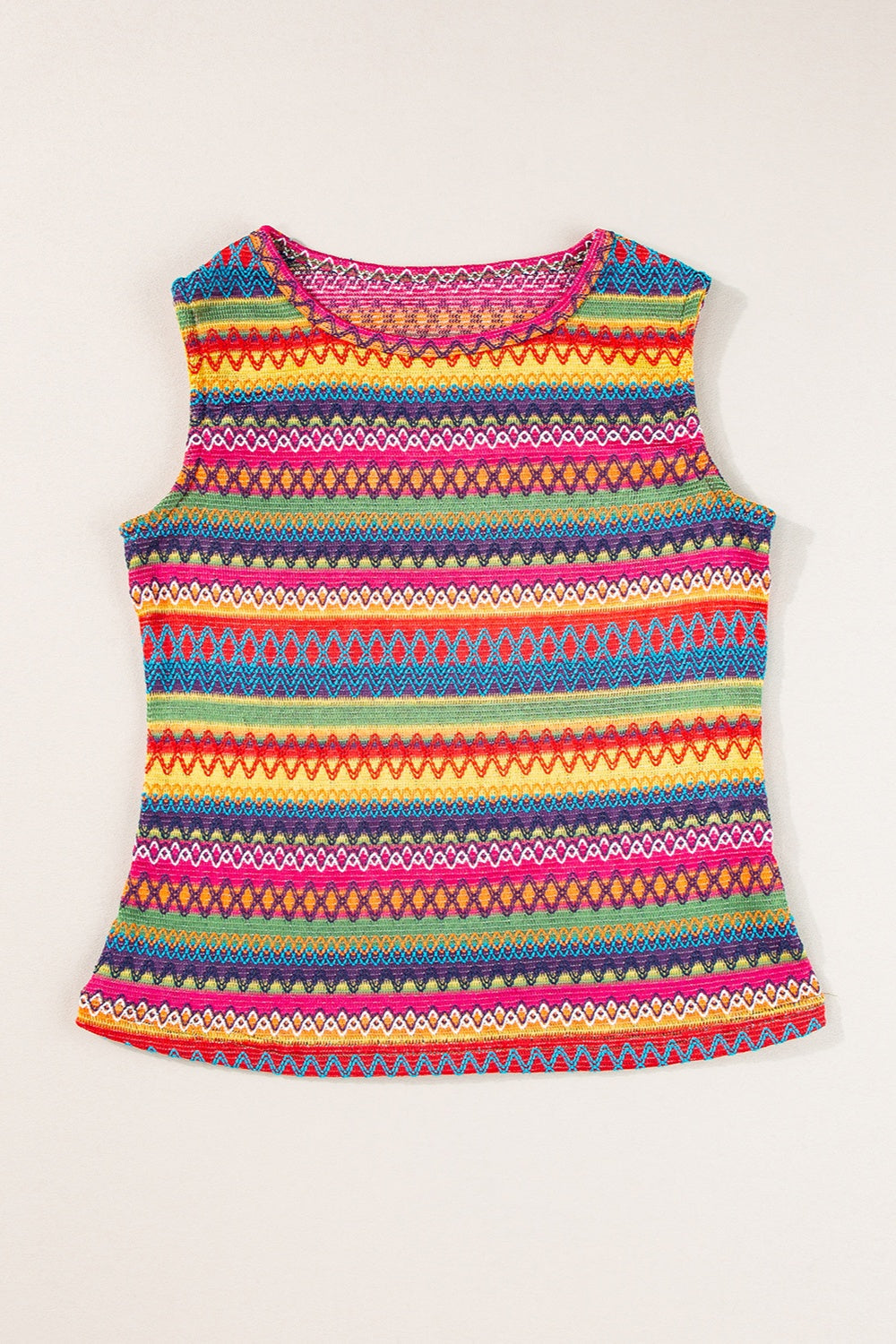 Contrast Multicolored Ladies Tank Top - Premium Ladies Tank Top -  Follower Of Faith Apparel Contrast tank top, Crochet tank top, Ladies summer tank tops, new arrival, new arrivals, Sale, Ship From Overseas, summer tank tops, SYNZ, Womens chic top, Womens clothing, Womens Sleeveless tank, Womens tank top Shop our Christian T-Shirts & Apparel