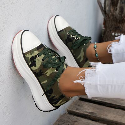 Contrast Trim Round Toe Platform Canvas Shoes (several colors) - Premium Ladies Shoes -  Follower Of Faith Apparel Canvas shoes, H@Y@H@E, Ladies shoes, new arrival, new arrivals, Platform shoes, Ship From Overseas, Womens shoes Shop our Christian T-Shirts & Apparel