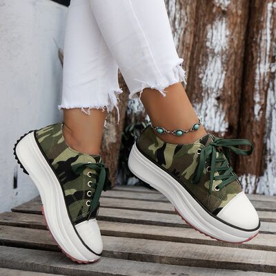 Contrast Trim Round Toe Platform Canvas Shoes (several colors) - Premium Ladies Shoes -  Follower Of Faith Apparel Canvas shoes, H@Y@H@E, Ladies shoes, new arrival, new arrivals, Platform shoes, Ship From Overseas, Womens shoes Shop our Christian T-Shirts & Apparel