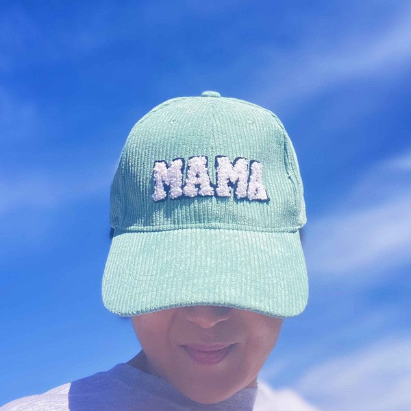 Corduroy Mama Ball Cap - Premium  -  Follower Of Faith Apparel black, Caps, cotton, MAMA, pink, sage, white Shop our Christian T-Shirts & Apparel