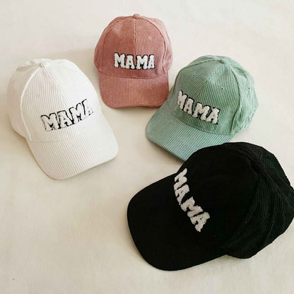 Corduroy Mama Ball Cap - Premium  -  Follower Of Faith Apparel black, Caps, cotton, MAMA, pink, sage, white Shop our Christian T-Shirts & Apparel