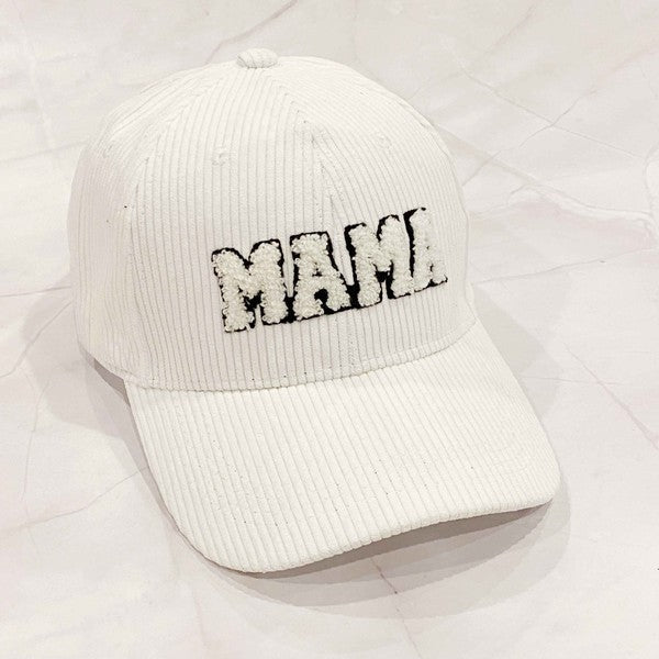 Corduroy Mama Ball Cap - Premium  -  Follower Of Faith Apparel black, Caps, cotton, MAMA, pink, sage, white Shop our Christian T-Shirts & Apparel