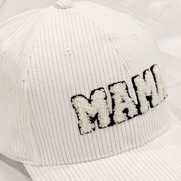 Corduroy Mama Ball Cap - Premium  -  Follower Of Faith Apparel black, Caps, cotton, MAMA, pink, sage, white Shop our Christian T-Shirts & Apparel