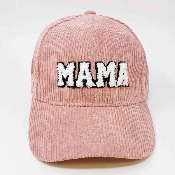 Corduroy Mama Ball Cap - Premium  -  Follower Of Faith Apparel black, Caps, cotton, MAMA, pink, sage, white Shop our Christian T-Shirts & Apparel