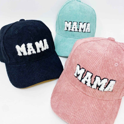 Corduroy Mama Ball Cap - Premium  -  Follower Of Faith Apparel black, Caps, cotton, MAMA, pink, sage, white Shop our Christian T-Shirts & Apparel