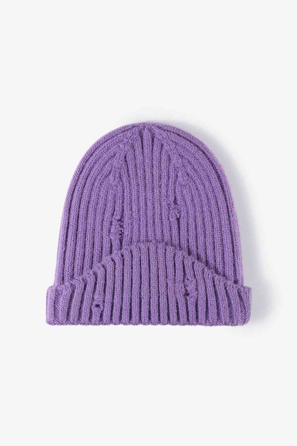 Distressed Rib-Knit Beanie - Premium  -  Follower Of Faith Apparel Beanie, Beanie knit design, Distressed beanie, Hat beanie, Popular beanie, Ribbed beanie, Ship From Overseas, Solid pattern beanie, Stylish beanie, WS Shop our Christian T-Shirts & Apparel