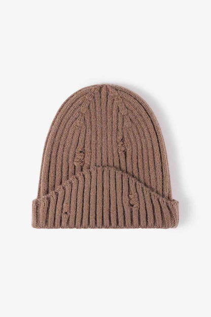 Distressed Rib-Knit Beanie - Premium  -  Follower Of Faith Apparel Beanie, Beanie knit design, Distressed beanie, Hat beanie, Popular beanie, Ribbed beanie, Ship From Overseas, Solid pattern beanie, Stylish beanie, WS Shop our Christian T-Shirts & Apparel