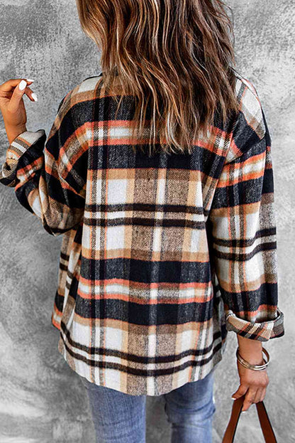 Double Take Plaid Button Front Shirt Jacket with Breast Pockets - Premium Jacket -  Follower Of Faith Apparel Double Take, Jacket, Plaid jacket, Ship From Overseas Shop our Christian T-Shirts & Apparel