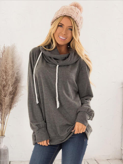 Drawstring Long Sleeve Hoodie - Premium Hoodie -  Follower Of Faith Apparel Hoodie with drawstring, Hoodies, ladies hoodie, Loose fit hoodie, Ship From Overseas, X.L.X Shop our Christian T-Shirts & Apparel