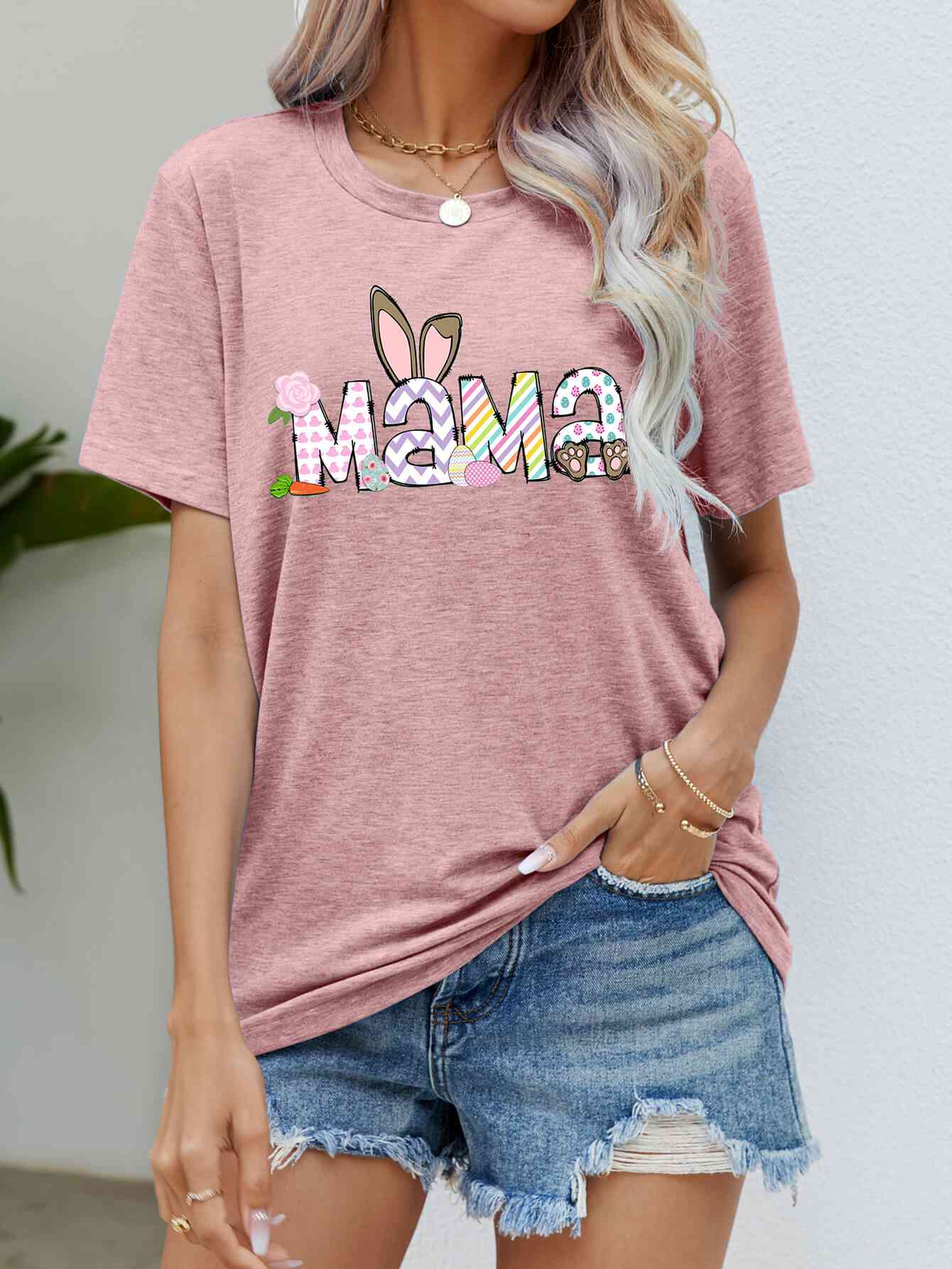 Easter MAMA Ladies T-Shirt - Follower Of Faith Apparel