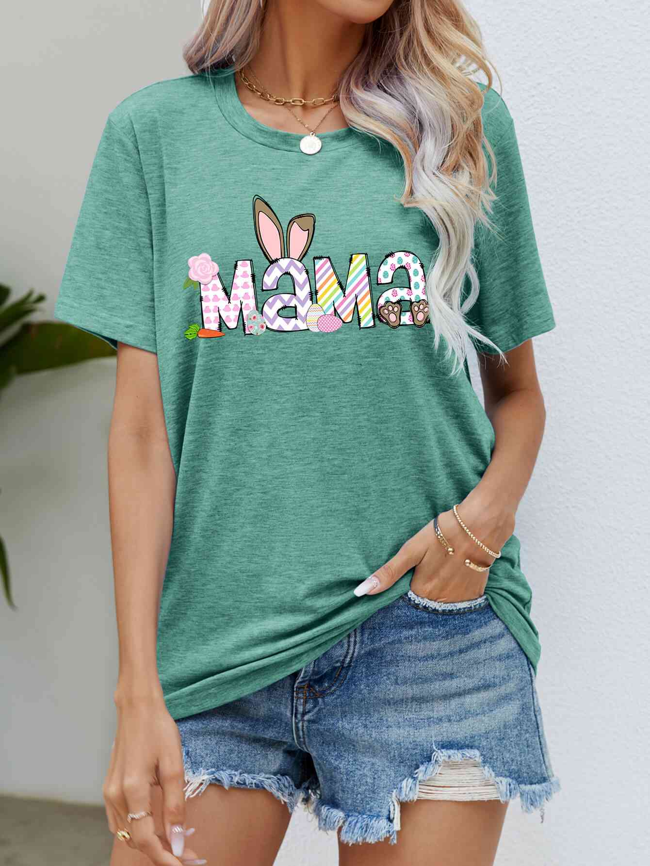 Easter MAMA Ladies T-Shirt - Follower Of Faith Apparel