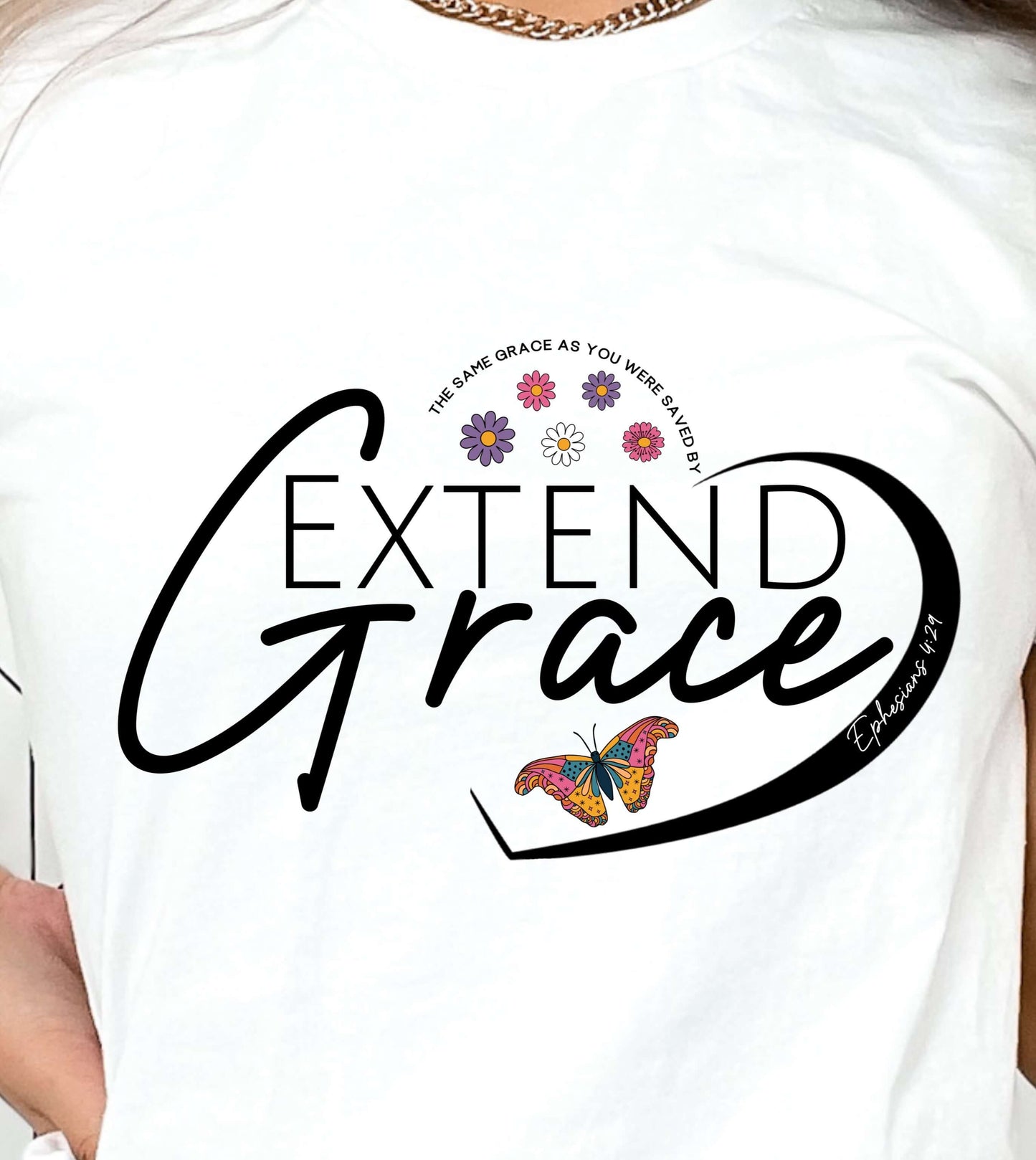 Extend Grace Ephesians 4:29 Ladies T-Shirt - Premium Ladies T-Shirt -  Follower Of Faith Apparel Christian faith t shirt, Cotton, Crew neck, DTG, Ephesians 4:29, Extend grace t shirt, Extend the same grace that you were given, Faith apparel, Grace, Neck Labels, Regular fit, T-shirts, TikTok, Unisex, Women's Clothing, Womens Christian t shirt, Womens short sleeve shirt Shop our Christian T-Shirts & Apparel