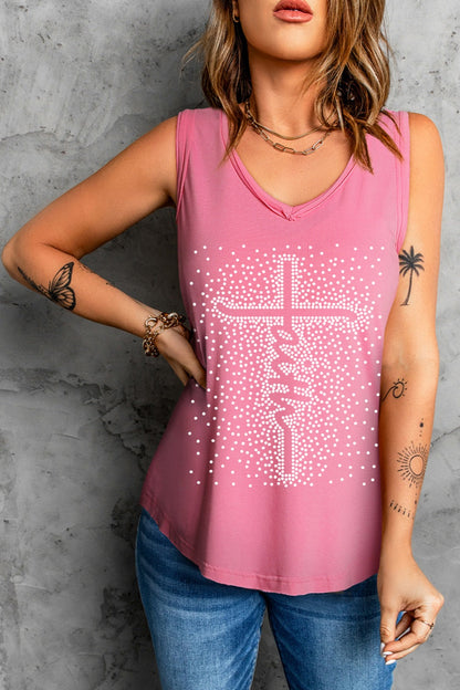 FAITH Wide Strap Ladies Tank Top - Premium Ladies Tank Top -  Follower Of Faith Apparel Christian tank tops, Christian tank tops for women, Christian tanks for women, faith tank top, Faith tank top for women, ladies Christian tank top, new arrival, new arrivals, Sale, Ship From Overseas, SYNZ, Women tank tops, women's Christian tank tops Shop our Christian T-Shirts & Apparel