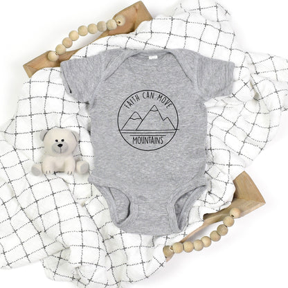 Faith Can Move Mountains Baby Boy or Girl Onesie - Premium Kids clothes -  Follower Of Faith Apparel Baby boy onesie, Baby Clothing, Baby girl onesie, Bodysuits, Christian baby clothes, Cotton, Kids Christian apparel, Kids' Clothing, Onesies, Regular fit, Seasonal Picks Shop our Christian T-Shirts & Apparel