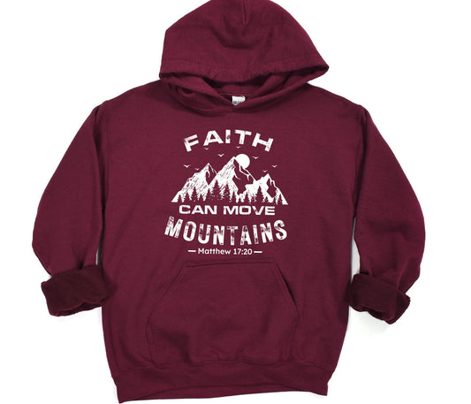 Faith Can Move Mountains Men’s Hoodie - Premium Men's Hoodie -  Follower Of Faith Apparel Best seller mens hoodie, DTG, Faith apparel for men, Faith can move mountains hoodie, Hoodies, Men's Clothing, Mens christian hoodies, mens hoodie, Men’s hoodie, new, Regular fit, Unisex Shop our Christian T-Shirts & Apparel