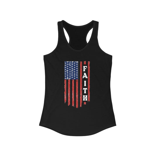 Faith Flag Ladies Tank Top - Premium Tank Top -  Follower Of Faith Apparelladies clothing, ladies tank top, Ladies Tank Tops, Neck Labels, Seasonal Picks, Slim fit, Summer Challenge Picks, Tank Tops, Women's Clothing, Women's summer clothing Shop our Christian T-Shirts & Apparel