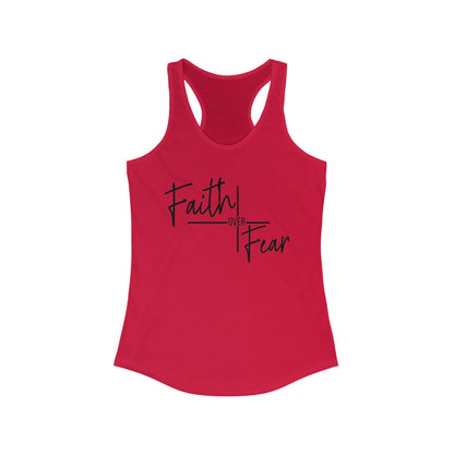 Faith Over Fear Ladies Tank Top - Premium Ladies Tank Top -  Follower Of Faith ApparelChristian tank tops, Christian tank tops for women, faith over fear apparel, faith over fear tank top, faith tank top, ladies Christian tank top, Ladies summer tank tops, ladies tank top, Ladies Tank Tops, Slim fit, Summer Challenge Picks, summer Christian tank top, summer tank tops, Tank Tops, women's Christian tank tops, Women's Clothing, workout tank tops Shop our Christian T-Shirts & Apparel