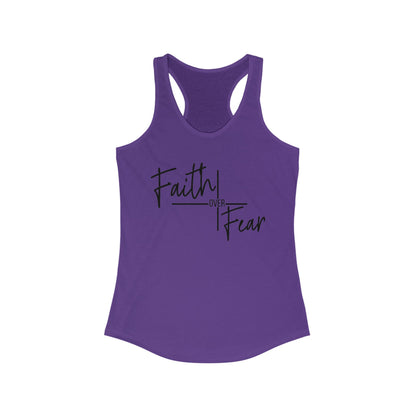 Faith Over Fear Ladies Tank Top - Premium Ladies Tank Top -  Follower Of Faith ApparelChristian tank tops, Christian tank tops for women, faith over fear apparel, faith over fear tank top, faith tank top, ladies Christian tank top, Ladies summer tank tops, ladies tank top, Ladies Tank Tops, Slim fit, Summer Challenge Picks, summer Christian tank top, summer tank tops, Tank Tops, women's Christian tank tops, Women's Clothing, workout tank tops Shop our Christian T-Shirts & Apparel