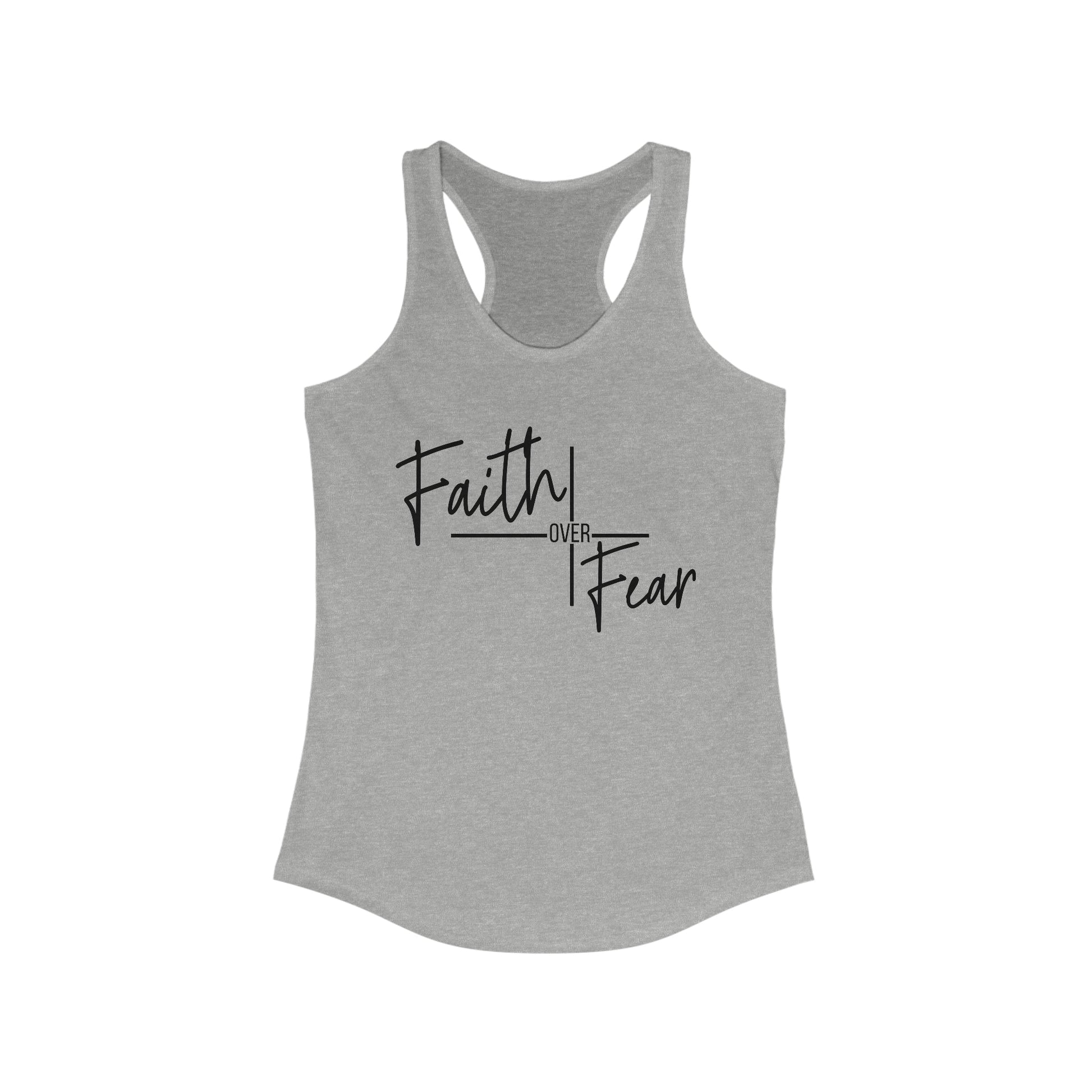 Faith Over Fear Ladies Tank Top - Premium Ladies Tank Top -  Follower Of Faith ApparelChristian tank tops, Christian tank tops for women, faith over fear apparel, faith over fear tank top, faith tank top, ladies Christian tank top, Ladies summer tank tops, ladies tank top, Ladies Tank Tops, Slim fit, Summer Challenge Picks, summer Christian tank top, summer tank tops, Tank Tops, women's Christian tank tops, Women's Clothing, workout tank tops Shop our Christian T-Shirts & Apparel