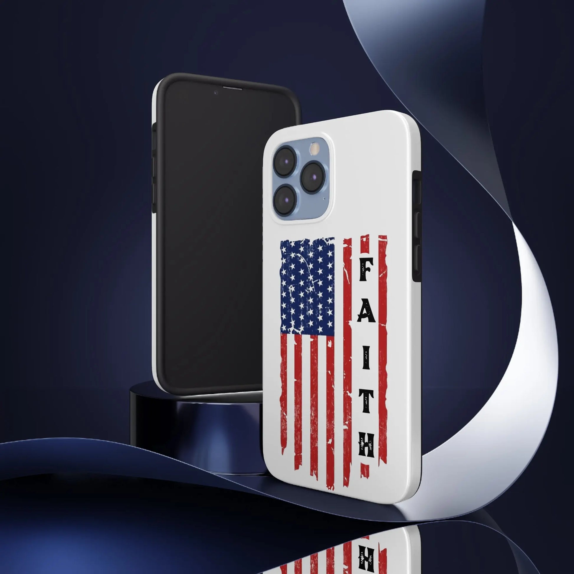 Faith USA Flag iPhone Case - Premium Phone Case -  Follower Of Faith ApparelAccessories, American flag iPhone case, durable Christian iphone cases, durable iPhone cases, Glossy, iPhone Cases, Phone accessory, Phone Cases, Tough, USA flag faith phone case Shop our Christian T-Shirts & Apparel