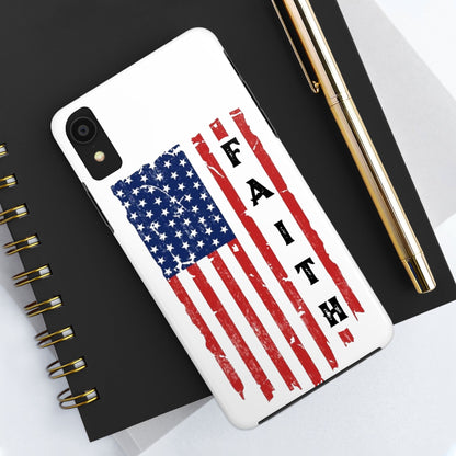 Faith USA Flag iPhone Case - Premium Phone Case -  Follower Of Faith ApparelAccessories, American flag iPhone case, durable Christian iphone cases, durable iPhone cases, Glossy, iPhone Cases, Phone accessory, Phone Cases, Tough, USA flag faith phone case Shop our Christian T-Shirts & Apparel