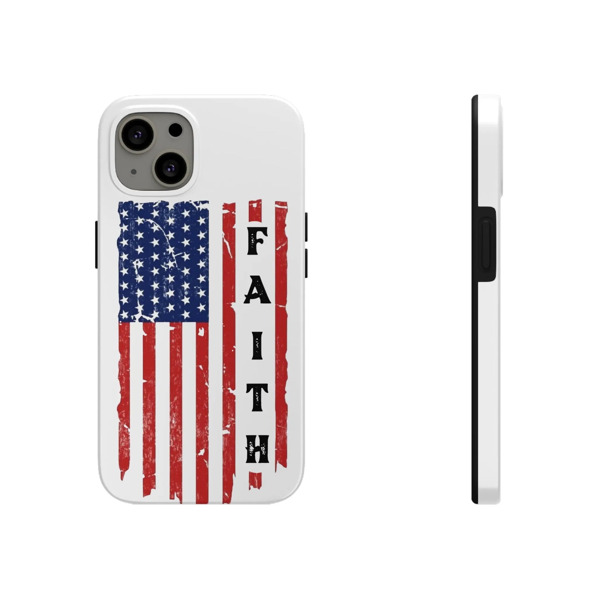 Faith USA Flag iPhone Case - Premium Phone Case -  Follower Of Faith ApparelAccessories, American flag iPhone case, durable Christian iphone cases, durable iPhone cases, Glossy, iPhone Cases, Phone accessory, Phone Cases, Tough, USA flag faith phone case Shop our Christian T-Shirts & Apparel