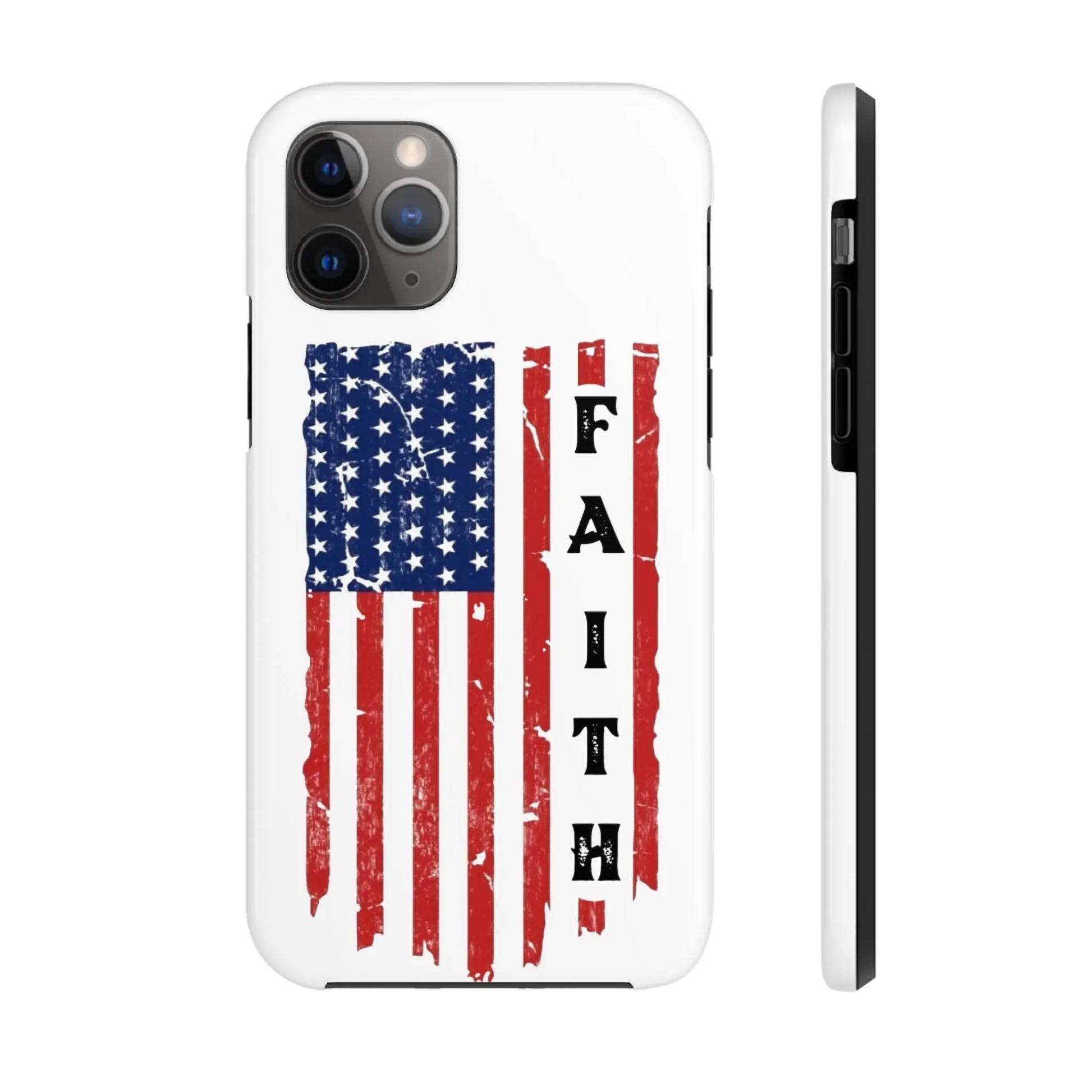 Faith USA Flag iPhone Case - Premium Phone Case -  Follower Of Faith ApparelAccessories, American flag iPhone case, durable Christian iphone cases, durable iPhone cases, Glossy, iPhone Cases, Phone accessory, Phone Cases, Tough, USA flag faith phone case Shop our Christian T-Shirts & Apparel