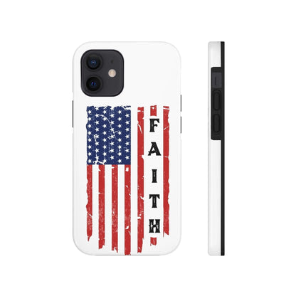 Faith USA Flag iPhone Case - Premium Phone Case -  Follower Of Faith ApparelAccessories, American flag iPhone case, durable Christian iphone cases, durable iPhone cases, Glossy, iPhone Cases, Phone accessory, Phone Cases, Tough, USA flag faith phone case Shop our Christian T-Shirts & Apparel