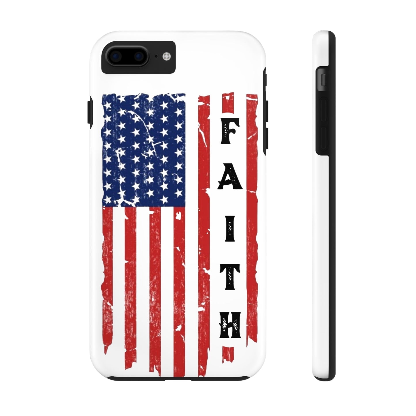 Faith USA Flag iPhone Case - Premium Phone Case -  Follower Of Faith ApparelAccessories, American flag iPhone case, durable Christian iphone cases, durable iPhone cases, Glossy, iPhone Cases, Phone accessory, Phone Cases, Tough, USA flag faith phone case Shop our Christian T-Shirts & Apparel