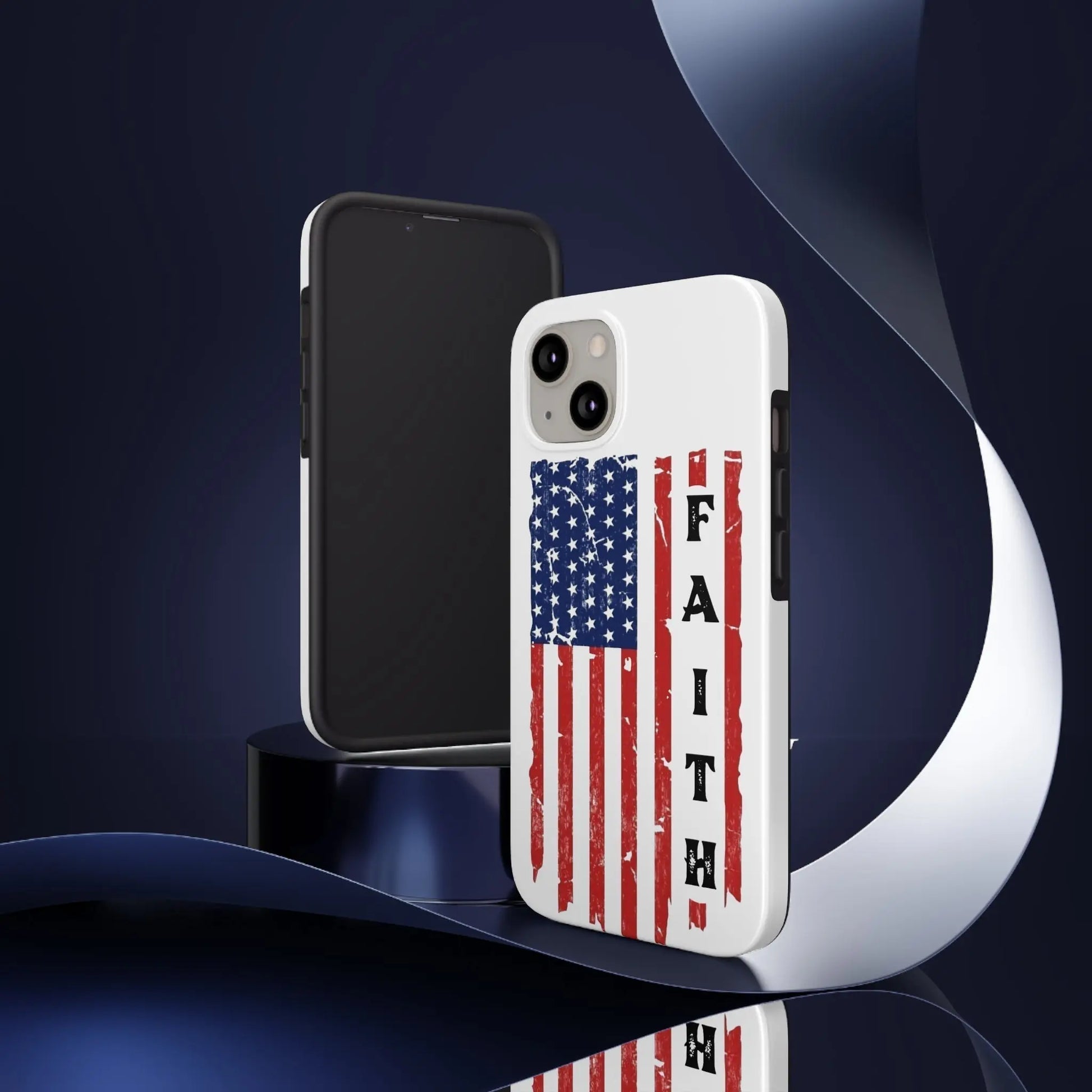 Faith USA Flag iPhone Case - Premium Phone Case -  Follower Of Faith ApparelAccessories, American flag iPhone case, durable Christian iphone cases, durable iPhone cases, Glossy, iPhone Cases, Phone accessory, Phone Cases, Tough, USA flag faith phone case Shop our Christian T-Shirts & Apparel