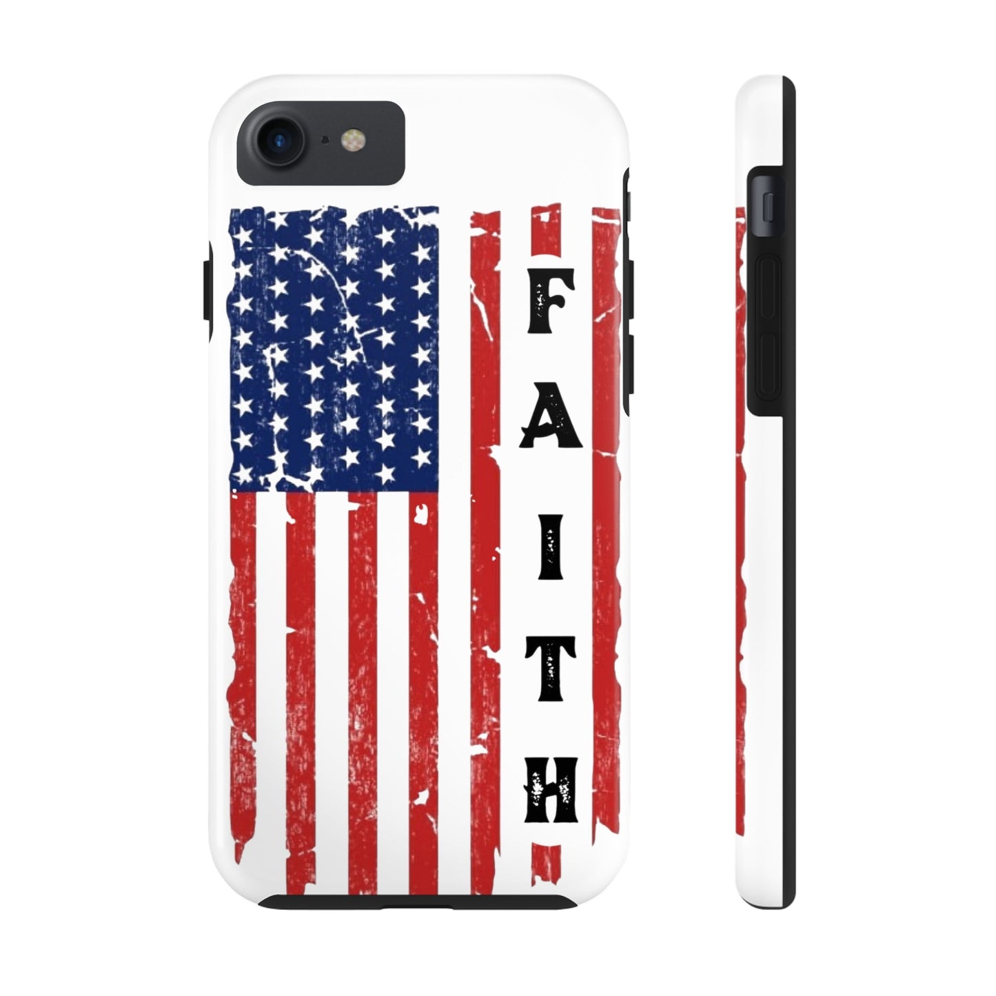 Faith USA Flag iPhone Case - Premium Phone Case -  Follower Of Faith ApparelAccessories, American flag iPhone case, durable Christian iphone cases, durable iPhone cases, Glossy, iPhone Cases, Phone accessory, Phone Cases, Tough, USA flag faith phone case Shop our Christian T-Shirts & Apparel