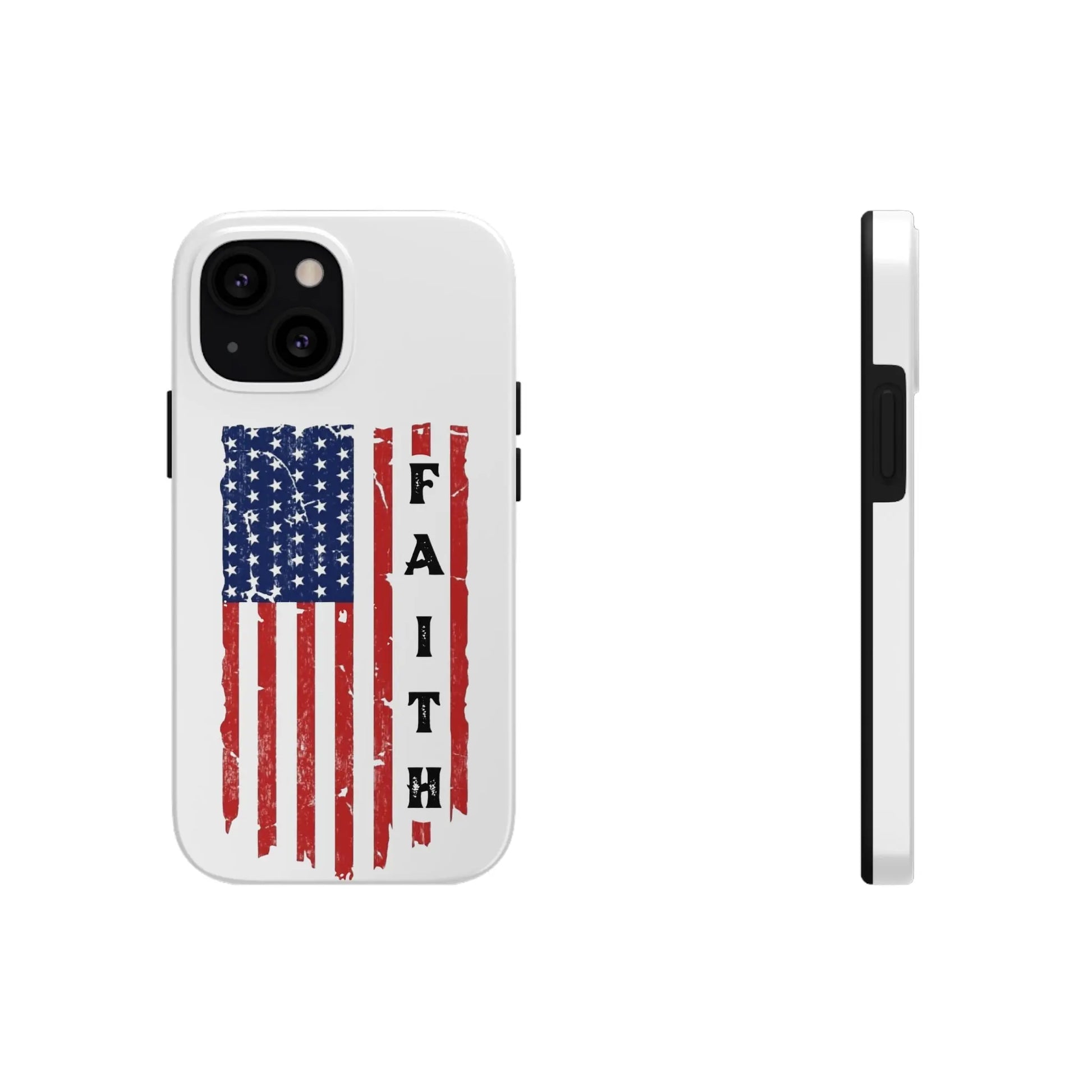 Faith USA Flag iPhone Case - Premium Phone Case -  Follower Of Faith ApparelAccessories, American flag iPhone case, durable Christian iphone cases, durable iPhone cases, Glossy, iPhone Cases, Phone accessory, Phone Cases, Tough, USA flag faith phone case Shop our Christian T-Shirts & Apparel