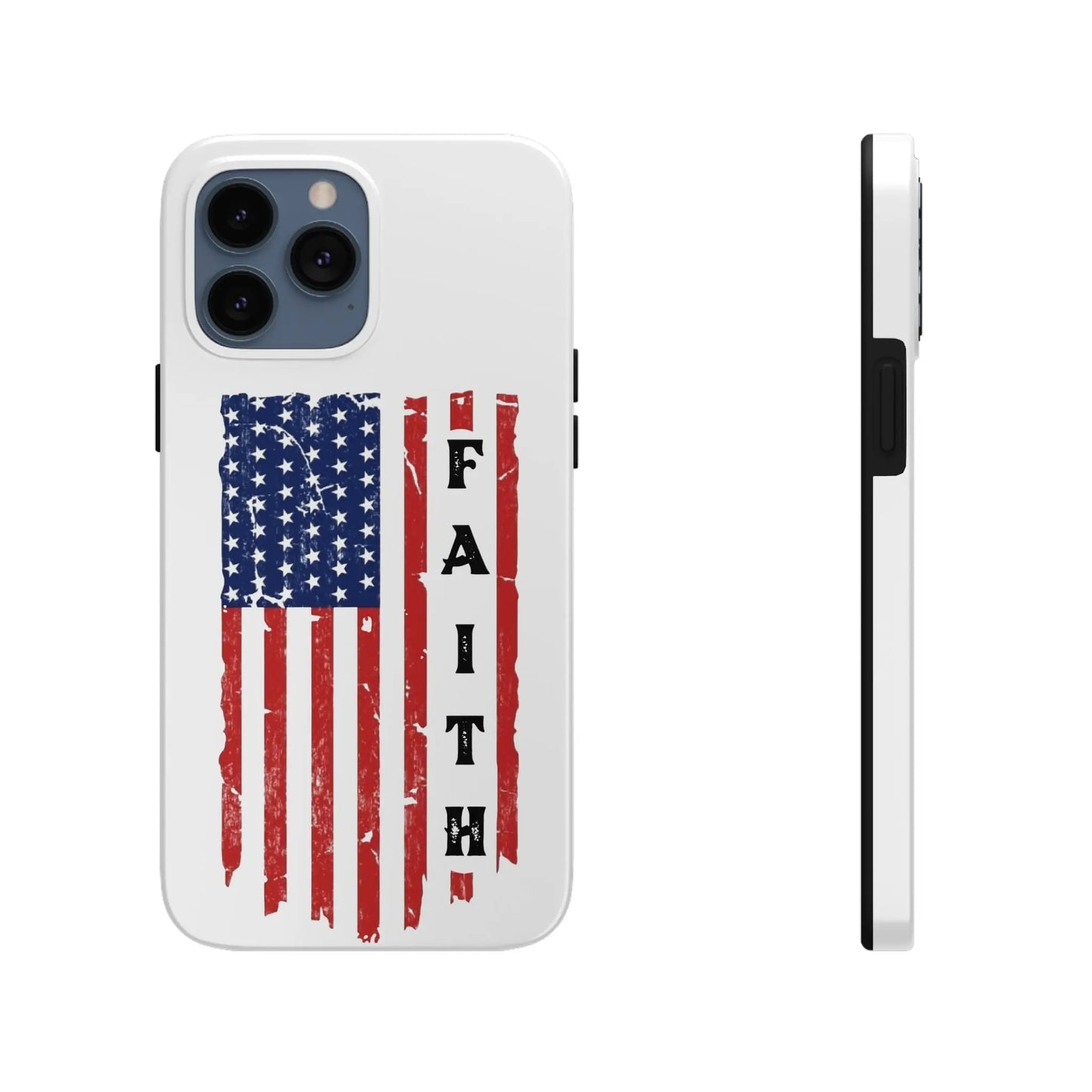 Faith USA Flag iPhone Case - Premium Phone Case -  Follower Of Faith ApparelAccessories, American flag iPhone case, durable Christian iphone cases, durable iPhone cases, Glossy, iPhone Cases, Phone accessory, Phone Cases, Tough, USA flag faith phone case Shop our Christian T-Shirts & Apparel