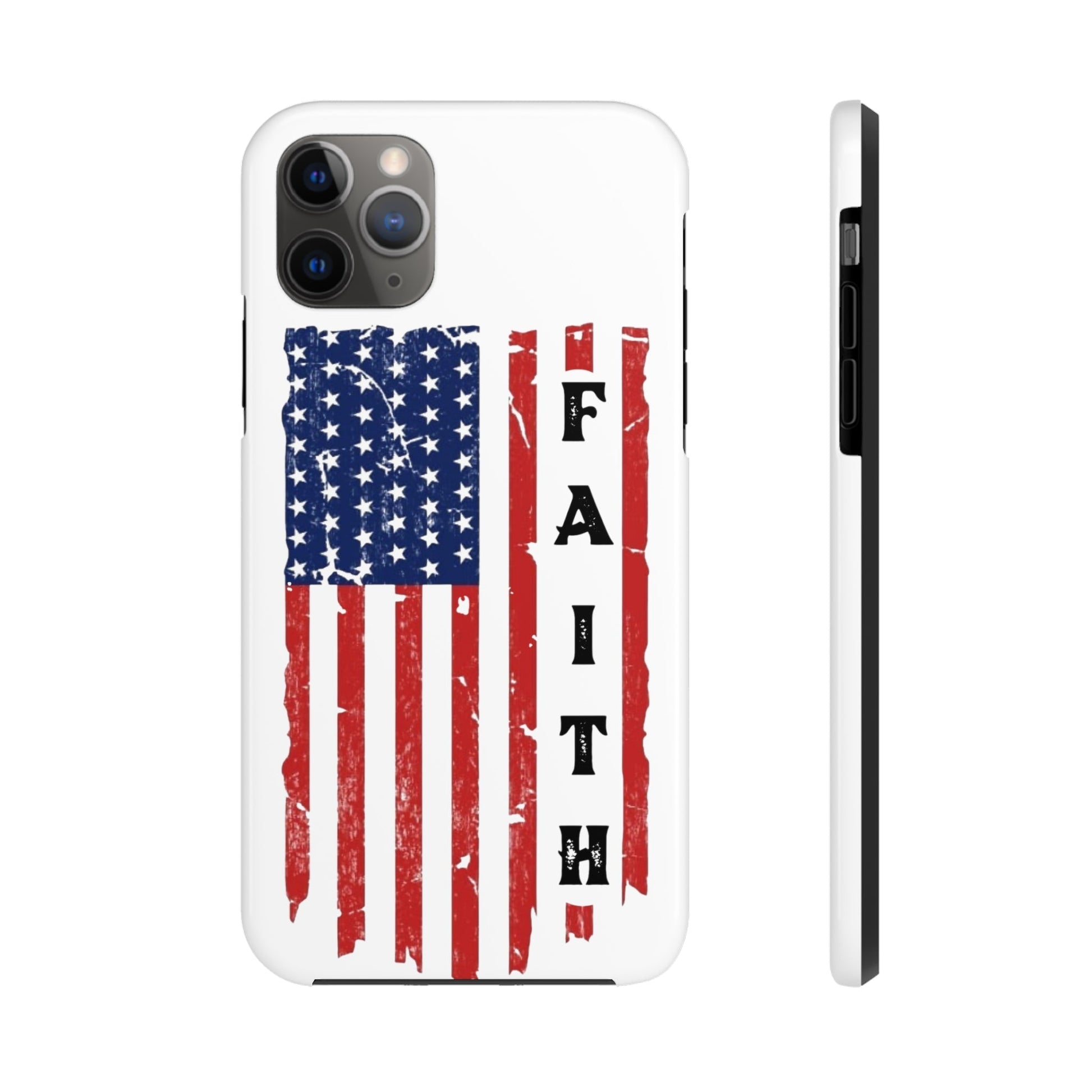 Faith USA Flag iPhone Case - Premium Phone Case -  Follower Of Faith ApparelAccessories, American flag iPhone case, durable Christian iphone cases, durable iPhone cases, Glossy, iPhone Cases, Phone accessory, Phone Cases, Tough, USA flag faith phone case Shop our Christian T-Shirts & Apparel