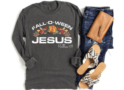 Fall- O-Ween Vintage Style Ladies Sweatshirt - Premium Sweatshirt -  Follower Of Faith Apparel Crew neck, DTG, fall, Fall Christian apparel, Fall Christian sweatshirts, Fall Jesus apparel, Fall O Ween vintage sweatshirt, Ladies fall sweatshirts, Ladies sweatshirts, New, Seasonal Picks, Sweatshirts, Unisex, Women's Clothing Shop our Christian T-Shirts & Apparel