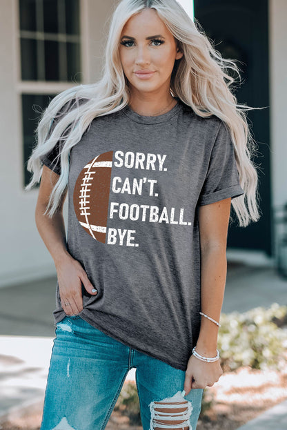 Sorry. Can’t.Football. Bye. Ladies T-Shirt - Premium Ladies T-Shirt -  Follower Of Faith Apparel Football apparel, Football fans, Football t shirt, new arrival, new arrivals, On sale, Sale, Ship From Overseas, SYNZ, Women’s football clothing, Women’s football shirts Shop our Christian T-Shirts & Apparel