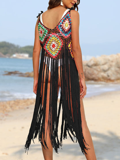 Fringe Spaghetti Strap Cover-Up (several colors) - Premium Ladies Coverup -  Follower Of Faith Apparel Beach cover up for women, Boho swim suit cover up, Colorful cover up, Fringe Cover up, Ladies cover up, new arrival, new arrivals, O & Y.M, Sale, Ship From Overseas, Stylish beach cover up, Swimsuit cover up, Womens cover up Shop our Christian T-Shirts & Apparel