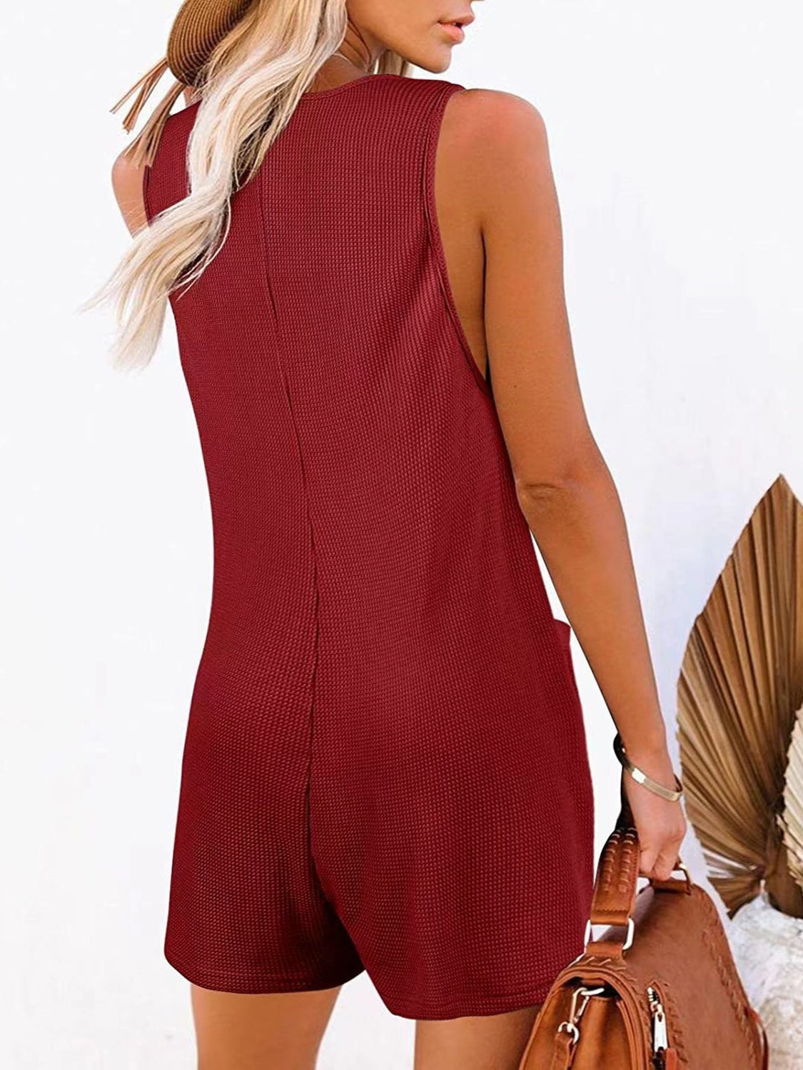 Full Size Pocketed Scoop Neck Sleeveless Romper - Premium Ladies Rompers -  Follower Of Faith Apparel H@Y@X, Ship From Overseas Shop our Christian T-Shirts & Apparel