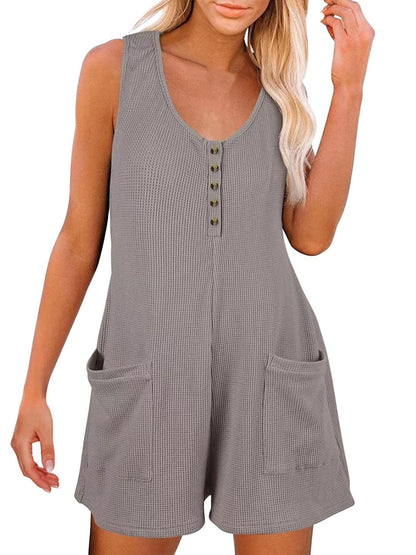 Full Size Pocketed Scoop Neck Sleeveless Romper - Premium Ladies Rompers -  Follower Of Faith Apparel H@Y@X, Ship From Overseas Shop our Christian T-Shirts & Apparel