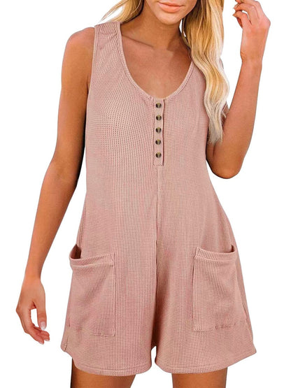 Full Size Pocketed Scoop Neck Sleeveless Romper - Premium Ladies Rompers -  Follower Of Faith Apparel H@Y@X, Ship From Overseas Shop our Christian T-Shirts & Apparel