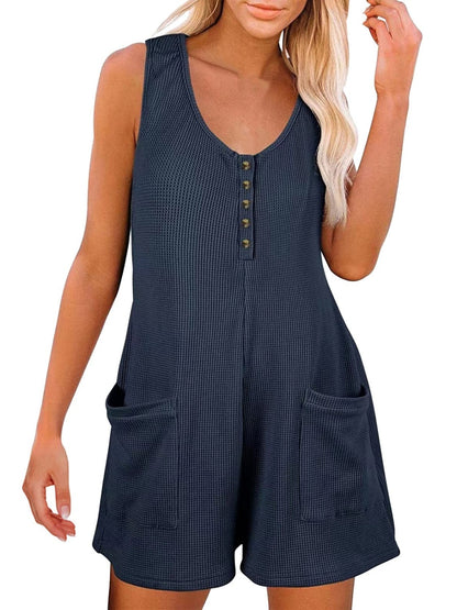 Full Size Pocketed Scoop Neck Sleeveless Romper - Premium Ladies Rompers -  Follower Of Faith Apparel H@Y@X, Ship From Overseas Shop our Christian T-Shirts & Apparel