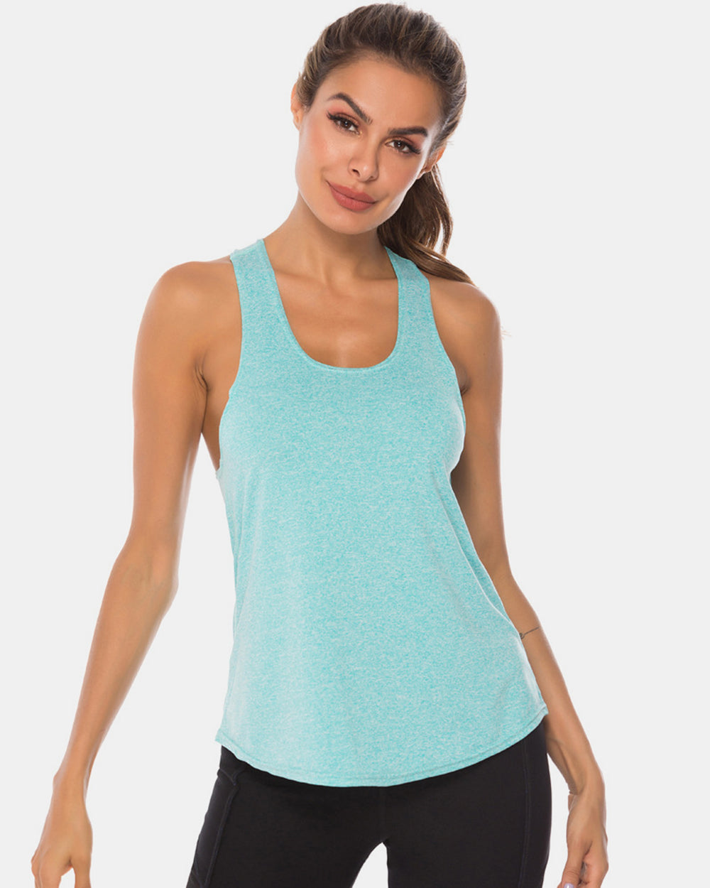 Full Size Scoop Neck Wide Strap Active Tank - Premium Ladies Tank Top -  Follower Of Faith Apparel Ship From Overseas, YWPR Shop our Christian T-Shirts & Apparel