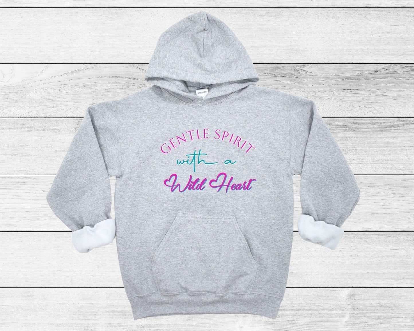 Gentle Spirit With A Wild Heart Girl’s Youth Hoodie - Premium Kids clothes -  Follower Of Faith Apparel Back-to-School, Christian apparel for girls, DTG, Gentle spirit with a wild heart, Girls apparel, girls christian clothing, girls hoodie, girls winter wear, Hoodies, Kids' Clothing, Love hoodie, new, Regular fit, Sweatshirts, youth, Youth hoodie Shop our Christian T-Shirts & Apparel